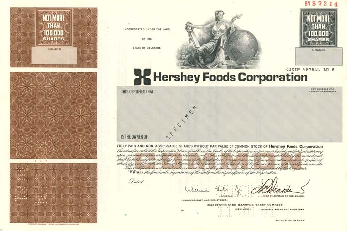 Hershey Foods Corporation